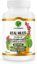 LEAFSOURCE Real Multi, Multivitamínico Suplemento Alimentario Integral - 21 Vitaminas & Minerales Hecho de Alimentos Reales. Nutrientes Veganos, Plantados Fabricados de Frutas Reales Veggies & Whole Foods (30 vcap)