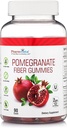 Pomegranate Fiber Gummies for Adults &amp; Kids 100mg - Gluten Free Vegan Pomegranate Supplement Rich in Dietary Fiber Chewables Gummies- 90 Count