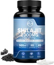 Shilajit Supplement, Shilajit Capsules with Fulvic Acid for Men ' Women, Shilajit with 85+ Trace Minerals for Energy, Performance & Immune Health ← Non-GMO - 90 Capsules
