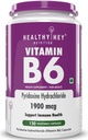 Vitamina B6 Piridoxina -120 Veg. Capsules.