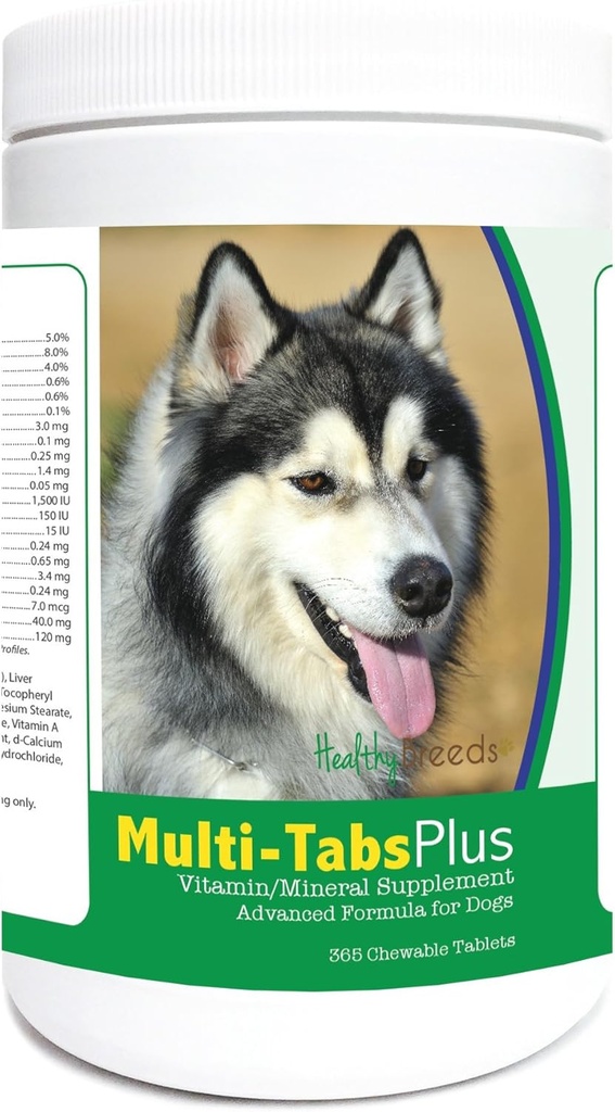 Hierbas saludables Siberian Husky Multi-Tabs Plus Chewable Tablets 365 Conde