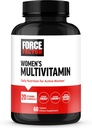 Factor de fuerza Multivitamina de las mujeres, multivitamínico para las mujeres para apoyar el equilibrio hormonal, la energía, la inmunidad y la salud de las cabras, con 20 vitaminas & minerales, Ashwagandha, Chasteberry y más, 60 tabletas