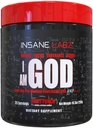 I am God Pre Workout, High Stim Pre Workout Powder cargado con Creatine y DMAE Bitartrate Fueled by AMPiberry, Energy Focus Endurance Muscle Growth,25 Srvgs, Fruit Punch