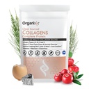 Organixx Collagen Peptides Polvo con vitamina C, Tipos I, II, III, V, X Collagen hidrolizado, Pelo, Nail, Skin, Bone & Joint Health, Aging Support, Clean Sourced, Gluten Free, Unflavored, 30 Servings