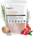 Organixx Collagen Peptides Polvo con vitamina C, Tipos I, II, III, V, X Collagen hidrolizado, Pelo, Nail, Skin, Bone & Joint Health, Aging Support, Clean Sourced, Gluten Free, Unflavored, 30 Servings