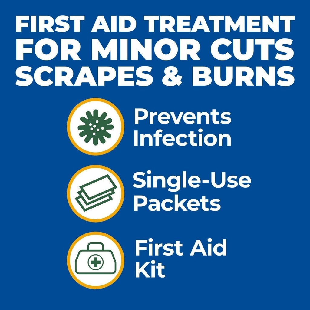 Globe (144 Pack) Próxima pomada antibiótica 0.9g Single Packet, First Aid Kit for Minor Scratches, Wounds, Cuts and Burns, Prevents Infection Active Ingredients Compare to Leading Brand, Travel Size