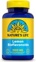 Vida de la Naturaleza Bioflavonoides Lemon 1000mg - Citrus Bioflavonoides Suplemento con Hesperidina y Rutina - Antioxidante y Soporte Celular, Vitamina C Absorción - 60 días Garantía, 100 Serv, 100 Tabletas