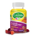 Cultura Probiótico diario para niños + guantes de fibra vegetal (Ages 3+) - 60 Conde - Salud digestiva &amp; Apoyo inmunológico – Sabor Berry con un Boost de vitamina C
