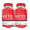 Laboratorios justificados (2 Pack Keto Crave Keto ACV Vegan No GMO 120 Gummies