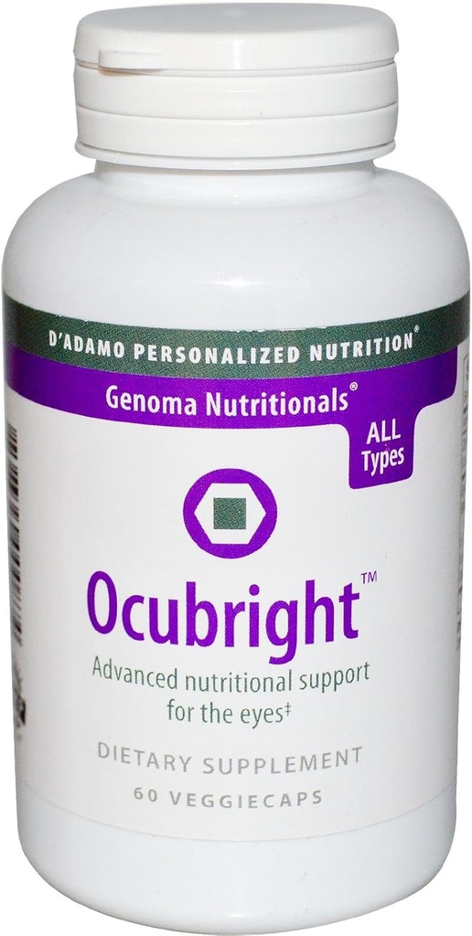 D'Adamo Nutrición Personalizada Ocubright, 60 Cuenta