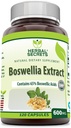 Secretos Herbal Boswellia Serrata Extracto (65% Ácidos Boswellicos) 600 mg 120 cápsulas Suplemento - No GMO - Gluten Free