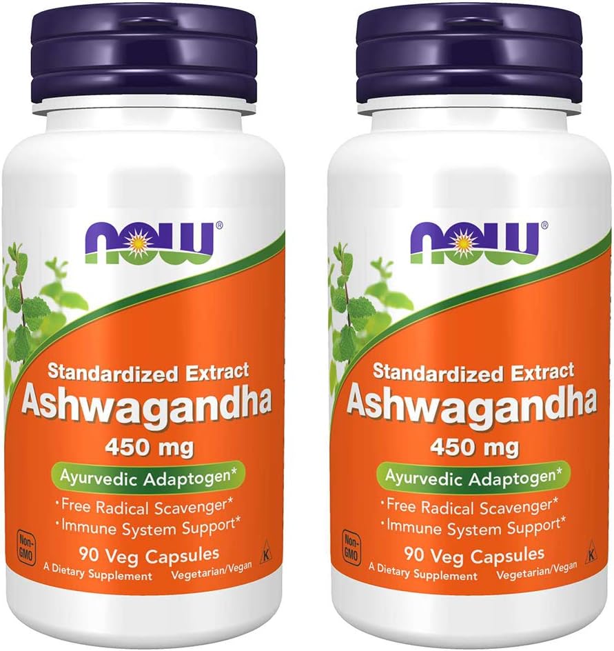 AHORA Alimentos Ashwagandha Extracto 450mg, 90 VCaps (Pack of 2)