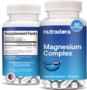 Suplemento Complejo de Magnesio 500 mg para Hombres - Magnesio Glycinate " óxido para mejor sueño, músculo, " Salud del corazón, Formulado en EE.UU., 60 cápsulas (Pack of 1)