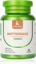 Suplementos de Nattokinasa 180, 000FU Botella entera 60 cápsulas, 6, 000FU 2 cápsulas Suplementos nutricionales diarios Enzimas sistémicos Vegetarian Friendly for Cardiovascular and Circulatory Support