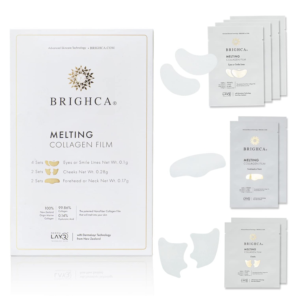 Derribar Collagen Film Refill Pack (8 Pouches) - Parte de Brighca's Melting Collagen Set ← Anti-Aging Collagen Skincare Routine