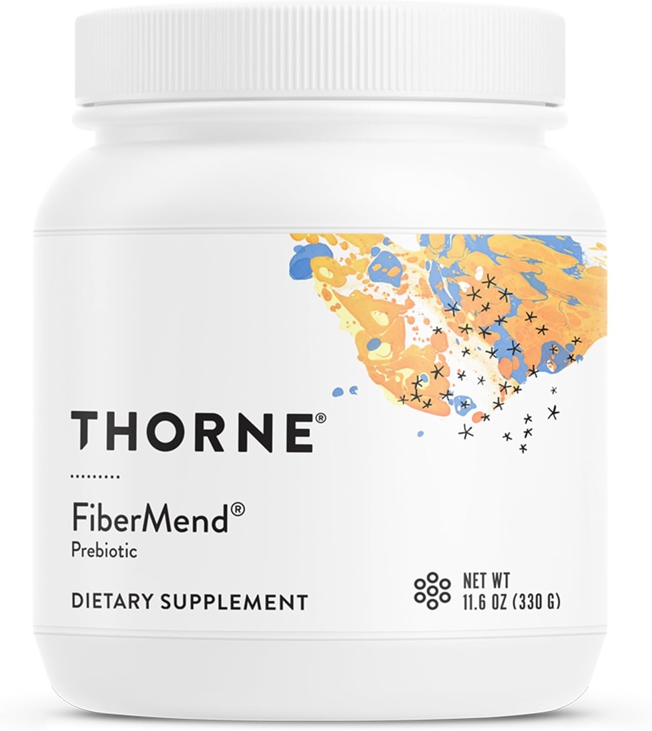 THORNE - FiberMend - Polvo de fibra prebiótica para ayudar a mantener la regularidad y la flora de IG balanceada* - 11.6 Oz