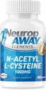 NeuropAWAY Elementos N-Acetyl L-Cysteine 1000mg 60ct con Capsules (60 1000mg Capsules Por Bottle)