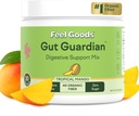 Feel Goods Gut Guardian, Fibra Orgánica, Polvo Prebiótico, Libre de Azúcar, Herbs for Bloat, Gut Health Support, Digestive Health for Men &amp; Women, Non GMO, Vegan, Tropical Mango, 30CT
