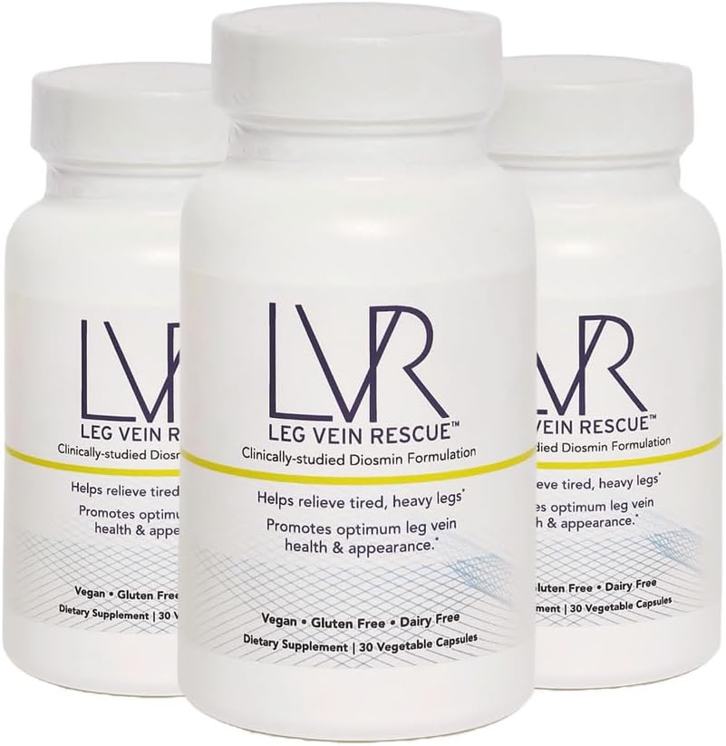 Clínicamente estudiado Godmin Varicose Veinte y Leg Circulación Soporte 90 Day Supply - Spider Veins & Leg Edema Relief Citrus Bioflavonoids Natural Health Supplement (90 Capsules)