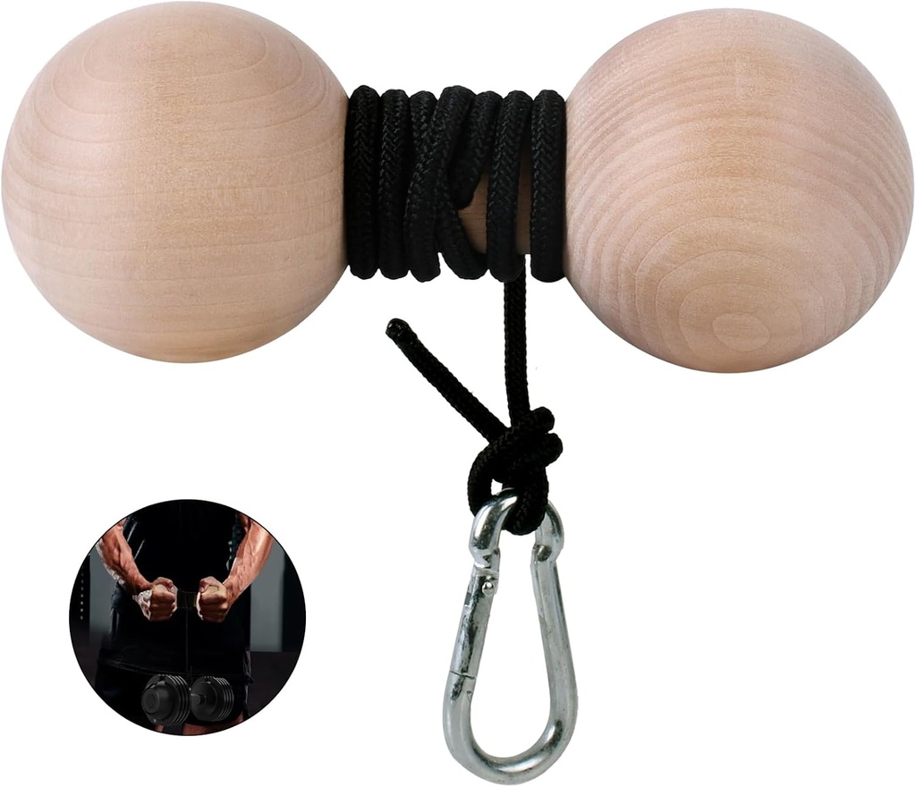 Wooden Wrist Roller and Forearm Strengtheninger,Grip Strength Trainer,Arm Blaster Exerciser,Strength Trainer For Fingers and Wrist.