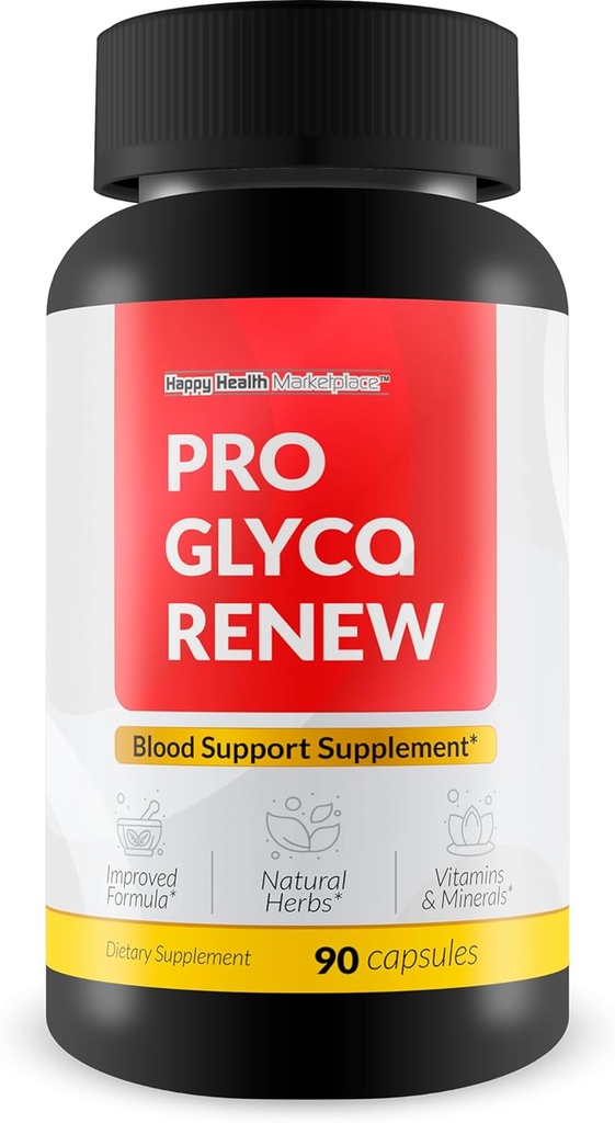 Pro Glyca Renew - Nuestro Mejor Suplemento de Apoyo a la Sangre - Best Turmeric Ginger Berberine Glucose Support Supplement - Sugar Health Blood Health - Natural Blood Boost Blood Balance Pills - Blood Supplement