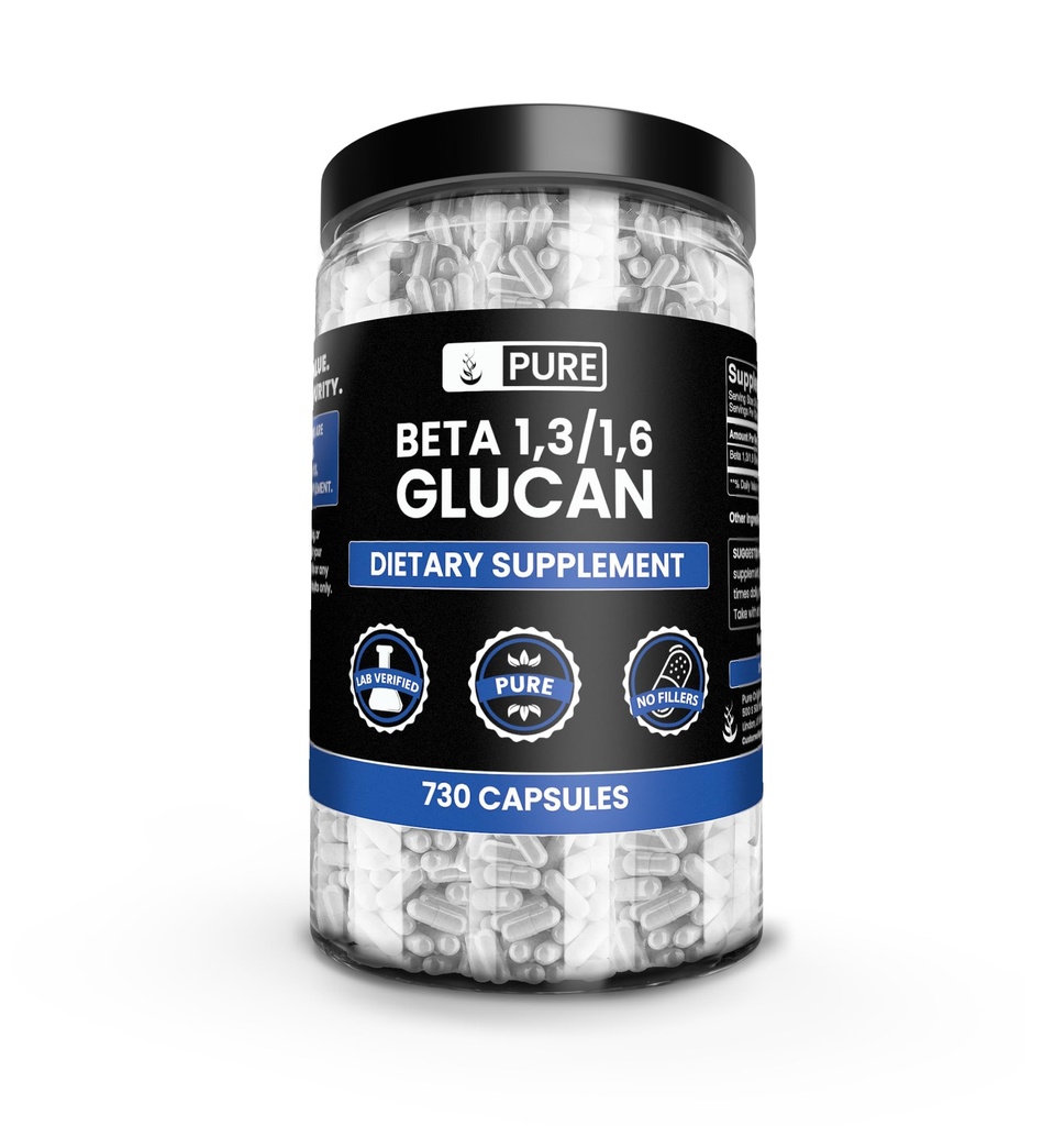 Ingredientes originales puros Beta Glucan 1,3/1,6, (730 Conde) No hay magnesio o explosivos, siempre puros