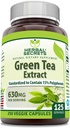 Herbal Secrets Green Tea Extract 630 Mg Por Serving Silencio Veggie Capsule Suplemento Silencio No-GMO Silencio Gluten Free Silencio Made in USA (1 Pack, 250 Cuenta)