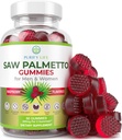 Palmera Vegan Saw Palmetto para Hombres - Potent Saw Palmetto Extract, Prostate Supplements for Hombre, DHT Blocker for Womens Hair Growth, Hormonal Balance Gummies, PCOS Hair Loss, DHT Blocker, Gluten-Free