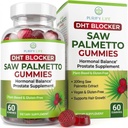Palmera Vegan Saw Palmetto para Hombres - Potent Saw Palmetto Extract, Prostate Supplements for Hombre, DHT Blocker for Womens Hair Growth, Hormonal Balance Gummies, PCOS Hair Loss, DHT Blocker, Gluten-Free