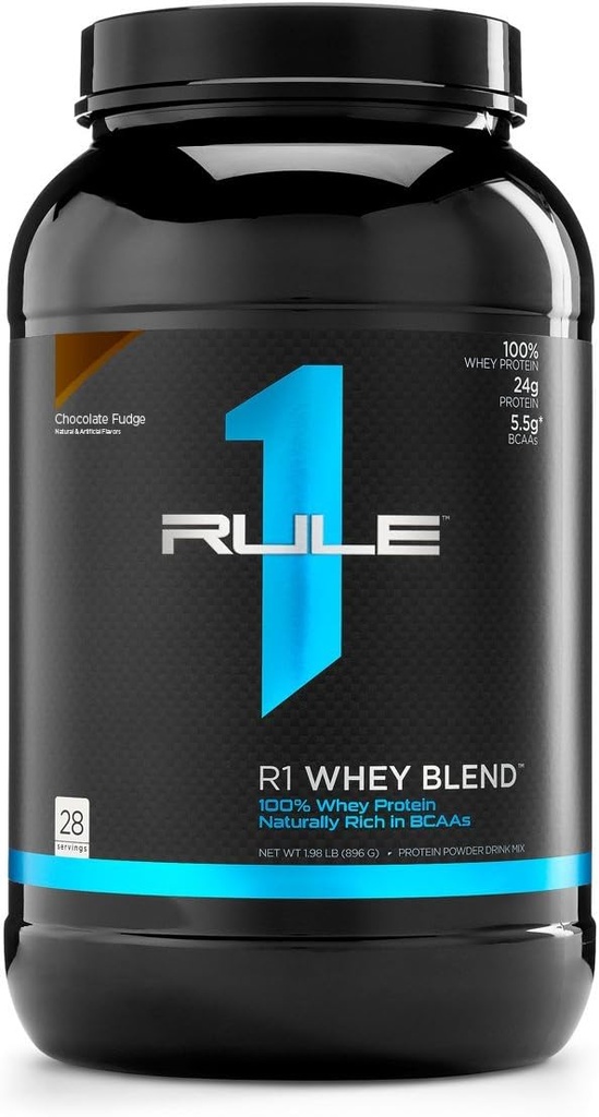 Regla 1 Proteínas R1 Whey Blend, 28 Servimientos, Chocolate Fudge
