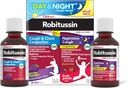 Robitussin de niños DM Day and Night Cough Relief Value Pack, Medicina de la tos, Flavor de la coraza/Fruit - 4 Fl Oz x 2
