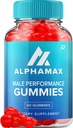 Alfa Max Gummies para Hombre – AlphaMax Male Performance ACV Gummies Apple Cider Vinegar 1000MG, Alfa Max Gummies Reseñas, Vitamina B12 (1 Pack - 60 Gummies)