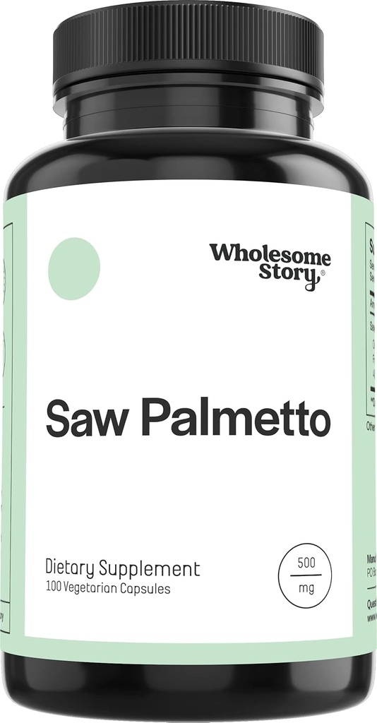Wholesome Story Saw Palmetto for Women ← Saw Palmetto Extract " Powder Blend ← Apoyo para el cabello, la piel y la salud de uñas