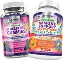 FRESH HEALTHCARE Elderberry Gummies e Immune Multivitamin - Bundle