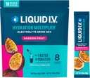 Liquid I.V.® Hydration Multiplier® - Passion Fruit - Hydration Powder Packets ← Electrolyte Powder Drink Mix ← Conveniente Single-Serving Sticks ← Non-GMO TEN 16 Servings (Pack of 1)