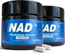 NAD Supplement - NAD Nicotinamide Riboside Resveratrol, Liposomal NAD+ Suplemento 1000mg para Hombres Mujer - Envejecimiento saludable, cerebro y energía celular, no GMO, 160 cápsulas libres de gluten