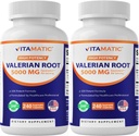 Vitamatic 2 Packs Valerian Root 20:1 Extracto 250 mg - 240 cápsulas - 20X Extracto concentrado