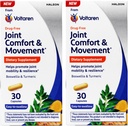 Voltaren Joint Comfort &amp; Movement, Suplemento dietético, Fácil de Tragar, 30 Cuenta (Pack of 2)