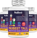 NuBest Tall Kids - Multivitamins & Minerals for Age 2 to 9 - Bone Strength &amp; Immunity Support - Helps Kids, Toddlers Healthy - Animal Shapes - 180 Chewable Berry Tablets  3 Months Supply