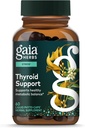 Gaia Herbs Thyroid Support - Made with Ashwagandha, Kelp, Brown Seaweed " Schisandra to Support Healthy Metabolic Balance " General Well-Being* - 60 Vegan Liquid Phyto-Capsules (20-Day Supply)