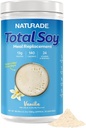 Naturade Total Soy Protein Powder - 13g Protein &amp; 130 Calories por Serving - Zero Trans Fat - Non-GMO Soy - Lactose &amp; Gluten Gratis - Vainilla (30 Servimientos)