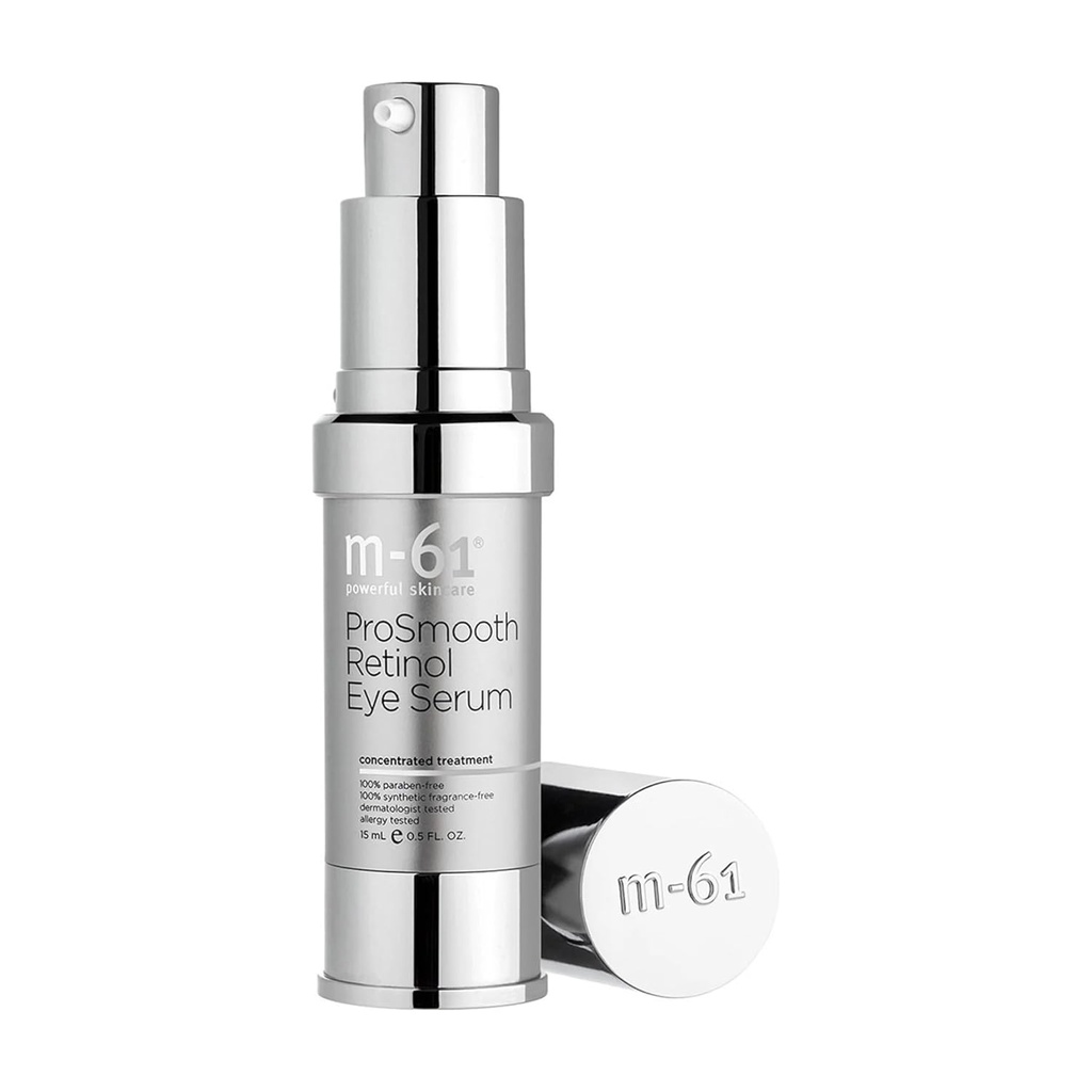 m-61 ProSmooth Retinol Eye Serum tención 0,1% Non-Irritating Retinol Eye Serum with Vitamin C, 0.5 Fl Oz
