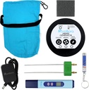 Colloidal Silver Generator Kit – 99.99% (Ag) Rodes, TDS Meter Colloidal Silver Machine, Indicador de agua impuro, Máquina de ionizador de agua para el hogar, Bolsa de viaje, AirMix