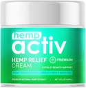 Crema de cáñamo con mentol, MSM &amp; Arnica – Crema hidratante ligera y rápida – Refresca, Fórmula no atractiva para la piel nutrida – 2 Fl Oz