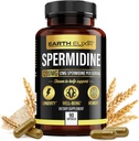 Elixir Spermidine Suplementos 1200mg (90 cápsulas) – Anti envejecimiento - 3er partido probado (12mg Spermidine Powder) Max Purity - 100% Pura Espermidina- Fermented Wheat Germ Extract - NMN Alternativa