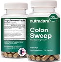 Gentle Colon Cleanser &amp; Detox Supplement - Full Body Colon Cleanse Detox for Women &amp; Men Supports Steady Progress in Detoxification & Digestive Regularity, 2-4 Capsules a Day (Pack of 1)