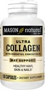 MASON NATURAL Ultra Collagen Capsules, 100% Pure Hydrolyzed Collagen Supplement for Healthy Skin, Hair, Nails & Joints, 100 Count, 50 Day Supply