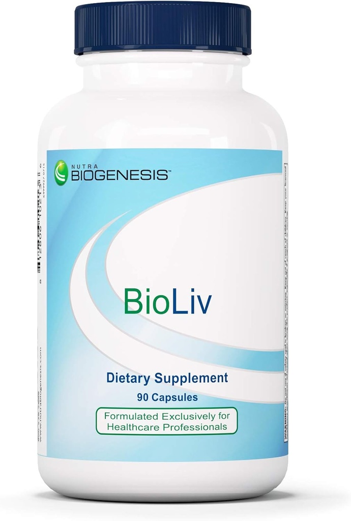 Nutra Biogenesis BioLiv - Betaine HCL, Betaine Hydrochloride Digestive Supplement with Dandelion Root, Choline &amp; Beet for Men &amp; Women, Digestive, Gallbladder & Gut Health - 90 Capsules