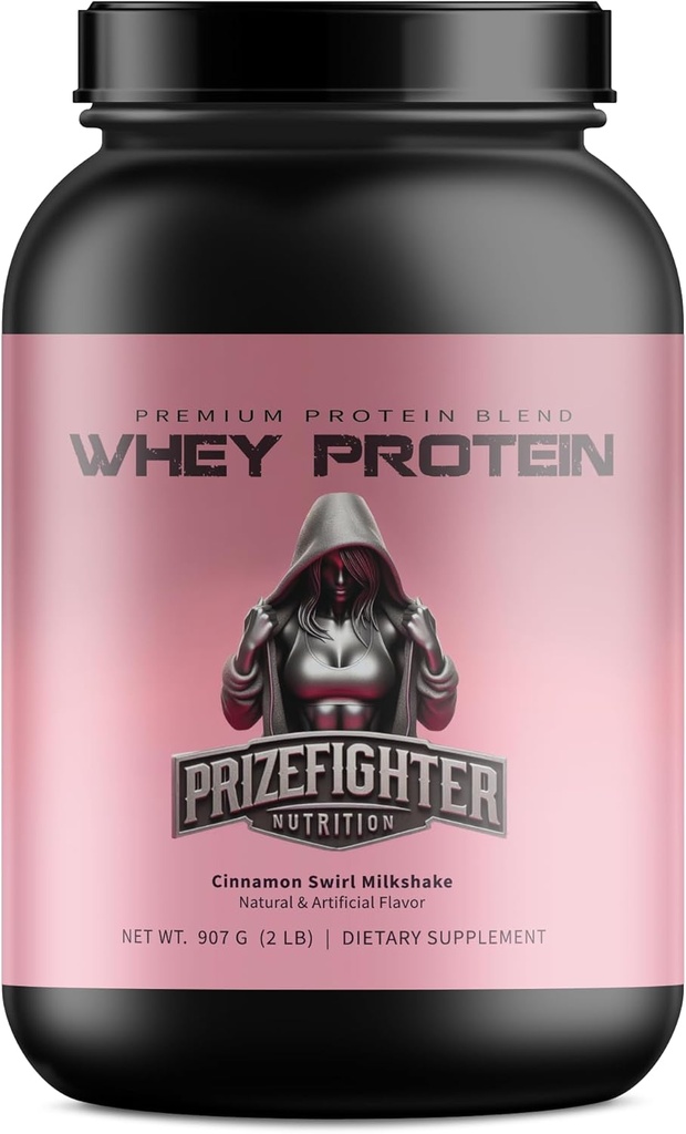 Cinnamon Whey Protein Powder (2 lb). Whey Protein for Women and Men. 25g Protein Ayuda con la ganancia muscular y la recuperación. Fabricado en Estados Unidos.