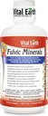 Minerales de la Tierra Vital Minerales Fulvic Minerales Líquidos – Suplemento Ácido Fulvico con 70+ Minerales Trace, Electrolitos para Energía & Vitalidad, 32 Oz + 1 Copa Oz
